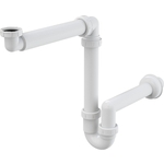 Сифон для мебельной раковины AlcaPlast D40 с накидной гайкой 1 1/4, пластик (A434 / AG210521154)