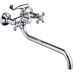 Смеситель для ванны Haiba HB19-2 универсальный, хром (HB2619-2)