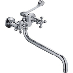 Смеситель для ванны Haiba HB19-3 универсальный, хром (HB2619-3)