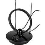 Антенна телевизионная HAMA H-121650 (комнатная, активная, 36 дБ, 220В) черная