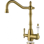 Смеситель для кухни ZorG Clean Water под фильтр, бронза (ZR 312 yf-50-BR)