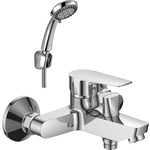Смеситель для ванны Rossinka Silvermix с душем, хром (S35-31)