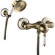 Смеситель для душа Lemark Villa с лейкой, бронза (LM4803B)