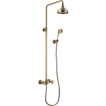 Душевая система Lemark Vintage со смесителем, бронза (LM2860B)