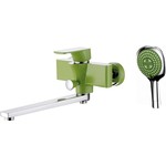 Смеситель для ванны D&K Berlin-Humboldt с душем, зеленый/хром (DA1433312)