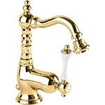 Смеситель для биде Cezares Margot с донным клапаном, золото 24 карат (MARGOT-BSM2-03/24-Bi)