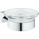 Мыльница Grohe Essentials Cube с держателем (40754001)
