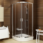 Душевой уголок Ravak Blix BLCP4 80x80 матовый Грапе, хром (3B240C00ZG)