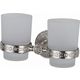 Стакан для ванной ZorG Antic двойной, серебро (AZR 04 SL)