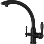 Смеситель для кухни Kaiser Vincent Pearl под фильтр, черный мрамор (31244-5)