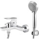 Смеситель для ванны Kaiser Atrio белый/хром с душем, хром (60022)