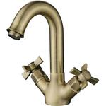 Смеситель для раковины Kaiser Cross Bronze бронза (41011-1)