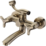 Смеситель для ванны Kaiser Trio Bronze поворотный излив, бронза (57122-1)