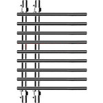Полотенцесушитель водяной Ника Bamboo ЛБ 4 80х60