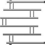 Полотенцесушитель водяной Ника Econ ПМ 4 60х50