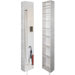 Поворотный зеркальный шкаф Shelf.On Лупо Шелф беленый дуб лево