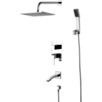 Душевая система Lemark Unit с изливом, хром (LM4522C)