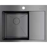 Кухонная мойка Omoikiri Akisame 65 GM-L вороненая сталь (4973097)
