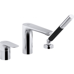 Смеситель на борт ванны Jacob Delafon Aleo на 3 отверстия, хром (E72292-CP)