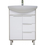 Тумба под раковину Акватон Рико 65 белый/ясень фабрик (1A213301RIB90)