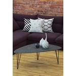 Стол журнальный Мебелик Престон серый бетон