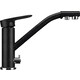 Смеситель для кухни Ulgran U-010 с подключением к фильтру, черный (U-010-308)