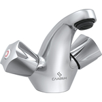 Смеситель для раковины Славен Город хром (СЛ-ДВ-Е10)