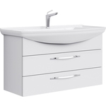 Тумба с раковиной Aqwella Аллегро 105x50 белая (Agr.01.10/2 + 4620008197340)