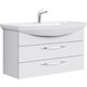 Тумба с раковиной Aqwella Аллегро 105x50 белая (Agr.01.10/2 + 4620008197340)