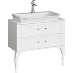 Тумба под раковину Aqwella LaDonna 85x46 белая (LAD0108W)