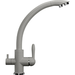 Смеситель для кухни Ulgran U-017 с подключением к фильтру, серый (U-017-310)