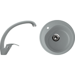 Кухонная мойка и смеситель Ulgran U-101 графитовый