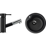 Кухонная мойка и смеситель Ulgran U-102 черный