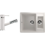 Кухонная мойка и смеситель Ulgran U-106 белый