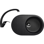 Кухонная мойка и смеситель Ulgran U-107 черный