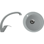 Кухонная мойка и смеситель Ulgran U-405 графитовый