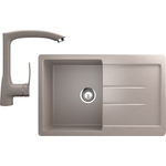 Кухонная мойка и смеситель Ulgran U-507 песочный