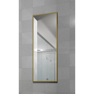 Зеркало в раме Мебелик Сельетта-6 матовое золото 110х40х9 (П0003121)