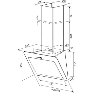 Вытяжка Krona Liva 600 white PB