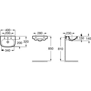 Раковина Roca Debba 40 (327998000)