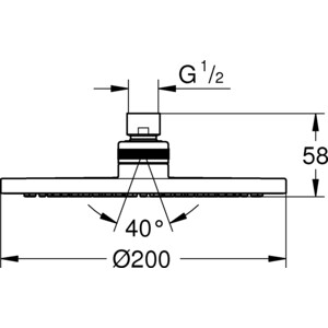 Верхний душ Grohe Tempesta Cosmopolitan (27541001)