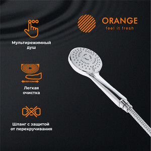 Смеситель для ванны Orange Loop с душем, хром (M26-100cr)