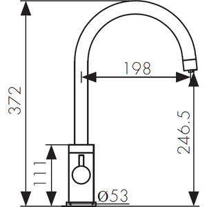Смеситель для кухни Kaiser Merkur White под фильтр белый (26744-4)
