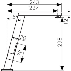 Смеситель для кухни Kaiser Vico Silver серебро (30144-5)