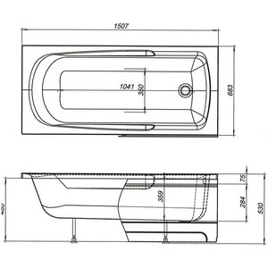Фронтальная панель Aquanet Extra 150 H48 (208674)