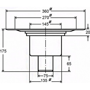 Душевой трап Viega регулируемая по высоте насадка (557188)
