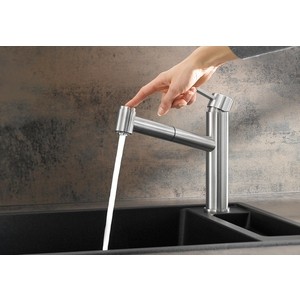 Смеситель для кухни Blanco Ambis-S выдвижной излив, нержавеющая сталь (523119)