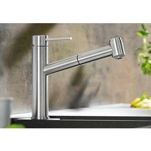 Смеситель для кухни Blanco Ambis-S выдвижной излив, нержавеющая сталь (523119)