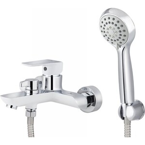 Смеситель для ванны Kaiser Glory с душем, белый/хром (69122)