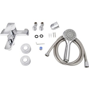 Смеситель для ванны Kaiser Glory с душем, белый/хром (69122)